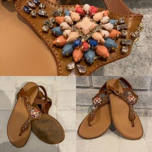 Torrid Size 12 bejeweled sandals!